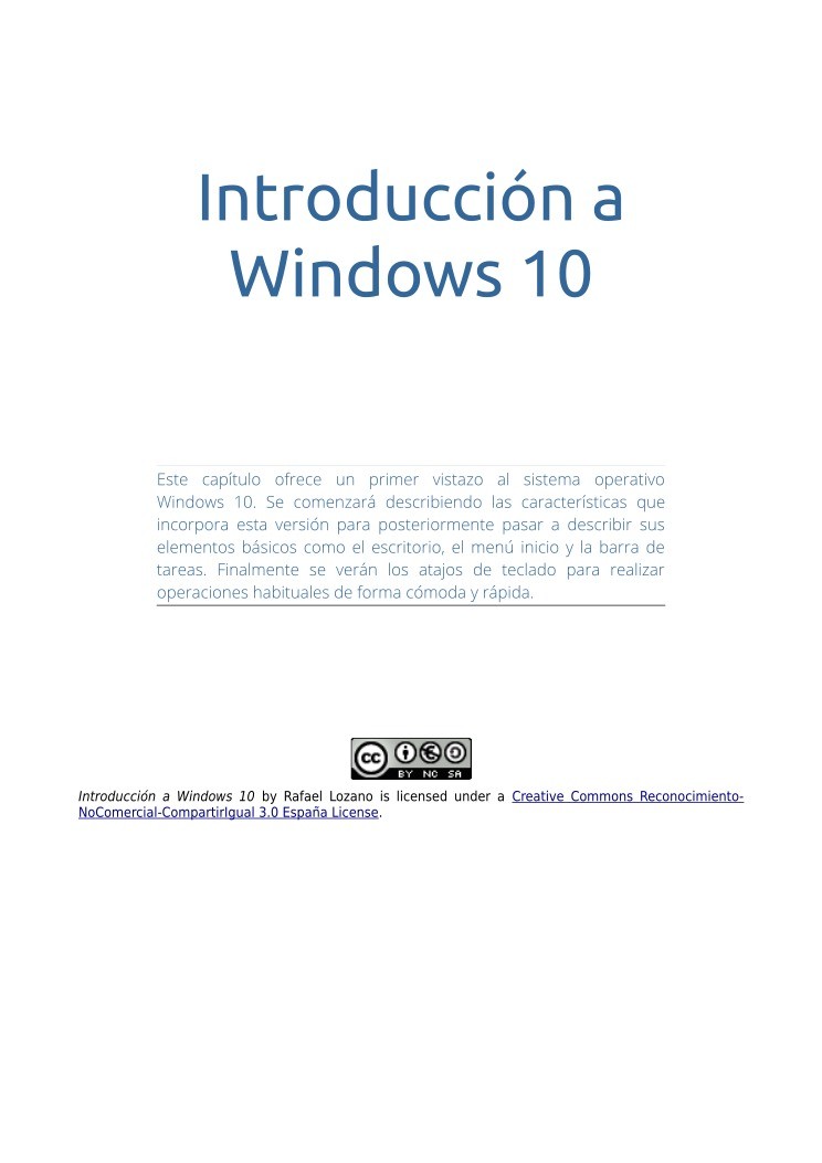 Imágen de pdf Introducción a Windows 10
